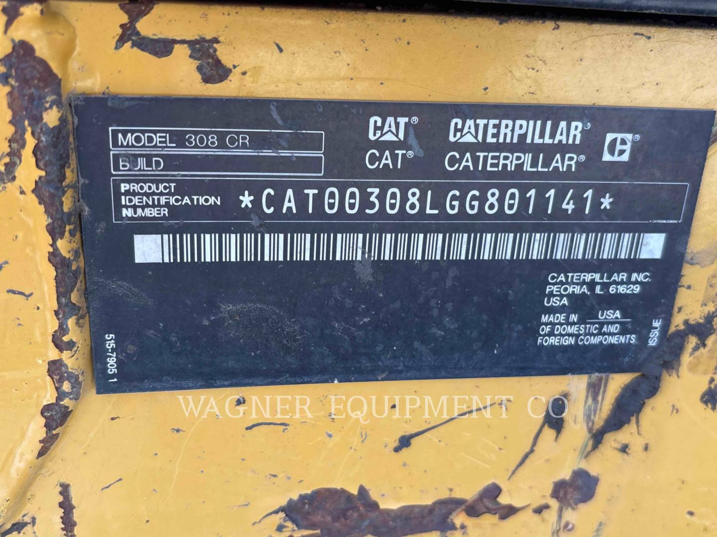 Caterpillar 308CR, 3316 hours, S/N: GG801141, 2019 - Image 6