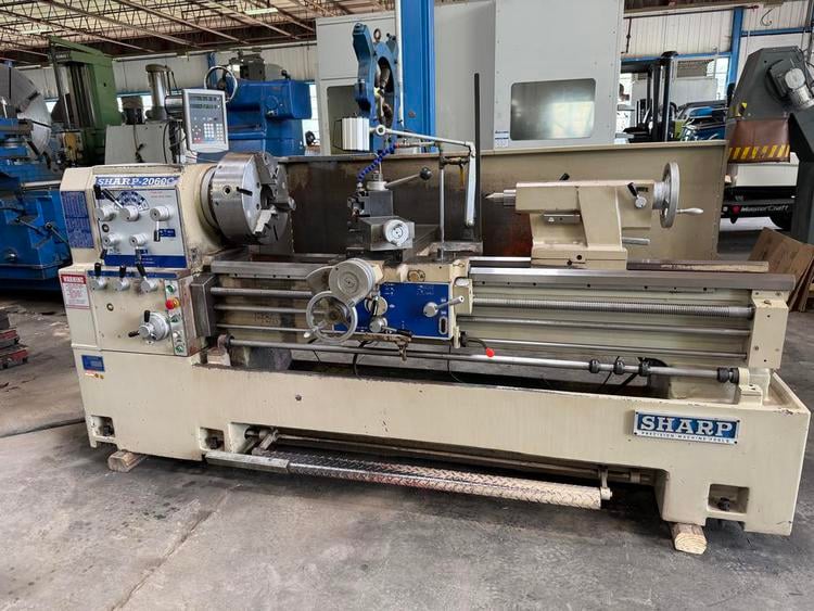 20" x 60" Sharp #2060C, engine lathe, 11" swing over cross slide, 3-jaw 15" chuck, foot brake, 10 HP, 2005 - Image 1