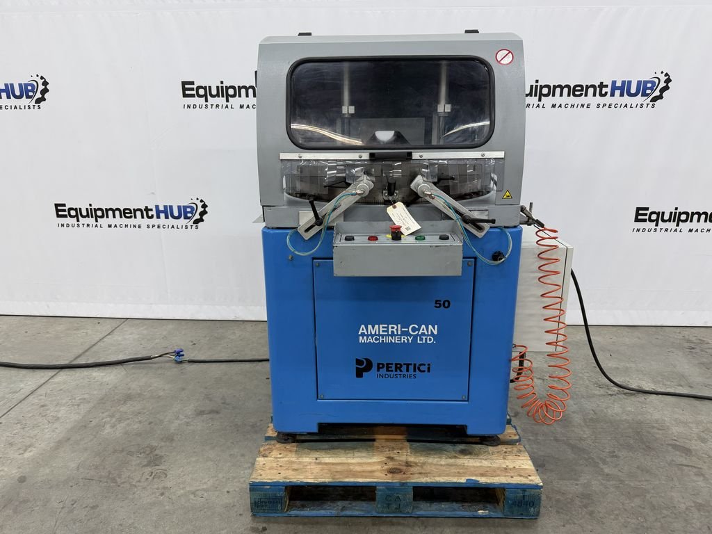 20" Pertici #Univer-50, pneumatic aluminum upcut miter saw, 5.5 HP, 2800 RPM, 2015 - Image 1