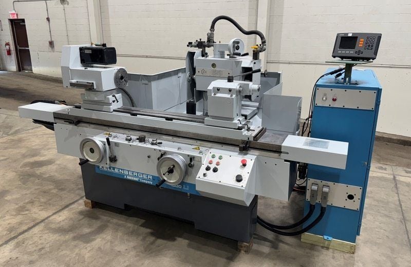 16" x 40" Kellenberger #1000U, 3-wheel design with ID spindle, micro correction, 2-Axis digital read out, 2002 - Image 1