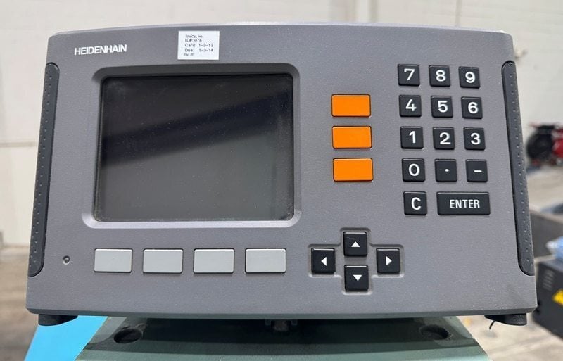 16" x 40" Kellenberger #1000U, 3-wheel design with ID spindle, micro correction, 2-Axis digital read out, 2002 - Image 6