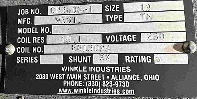 13" Westinghouse #TM, DC brake, Shunt Wound, coil #637C384G16, 250 VDC, Rebuilt - Image 2