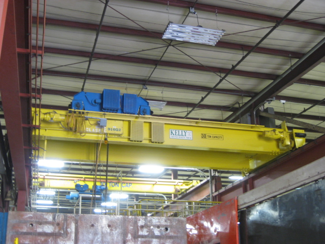 30 Ton, Shaw-Box, 22' 1-1/2" Span, 31' lift, pendant, rail/runway available, 1991, #1660 - Image 1