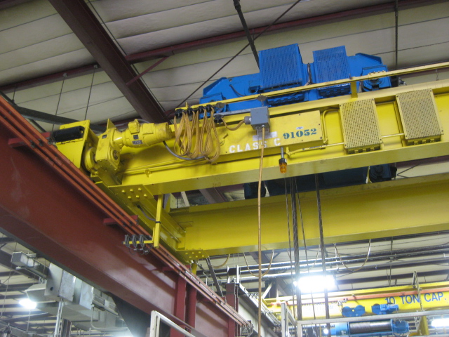 30 Ton, Shaw-Box, 22' 1-1/2" Span, 31' lift, pendant, rail/runway available, 1991, #1660 - Image 3