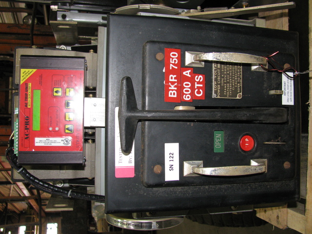 600 Amps, ITE #K-600, air circuit breaker, AC Pro trip, Rebuilt - Image 1