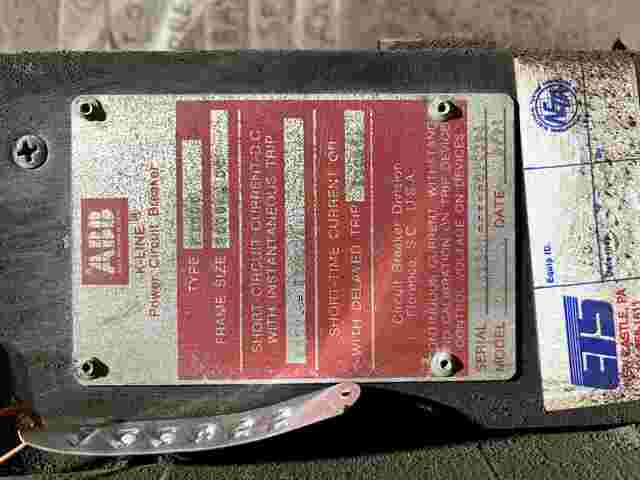 2000 Amps, ITE #K1600, DC circuit breaker, 250 Volts (4 available) - Image 3