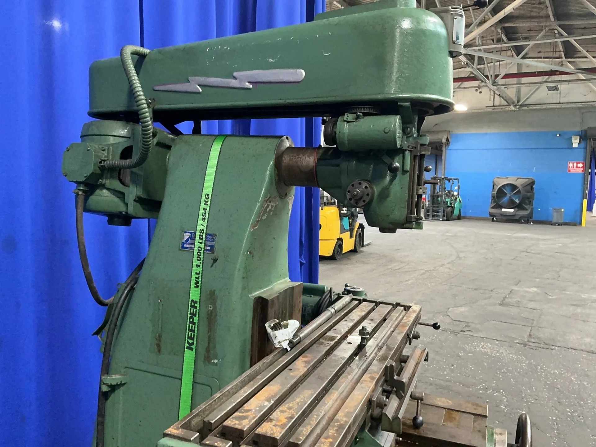 10" X 42" U.S. Motors Machine Tool #V, Vertical Knee Mill, 1 HP, 1165 RPM, 3/60/220/440 - Image 5