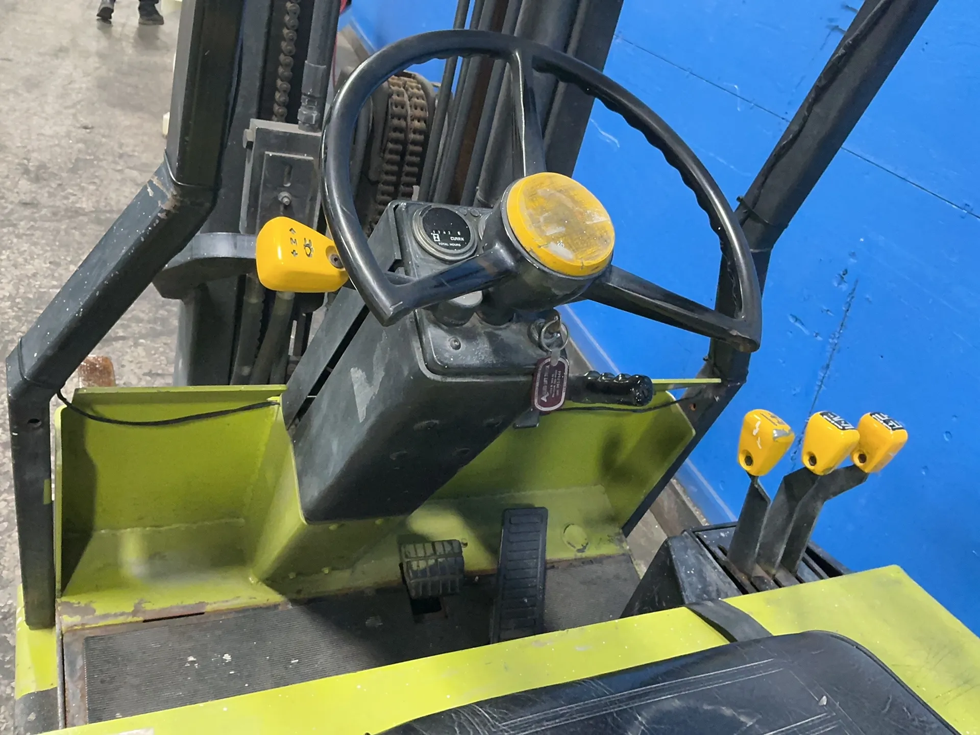 2,350 LB. Clark Equipment #TM12, Electric Forklift, 36 V, AS IS - Image 2