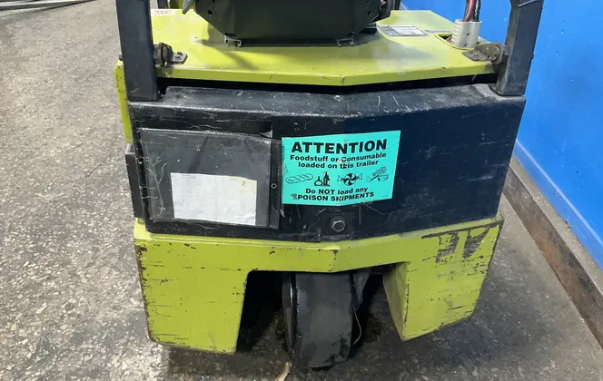 2,350 LB. Clark Equipment #TM12, Electric Forklift, 36 V, AS IS - Image 8