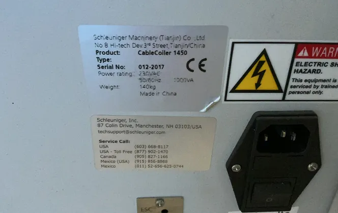 Scheuniger #Cablecoiler 450, Wire Coiler - Image 7