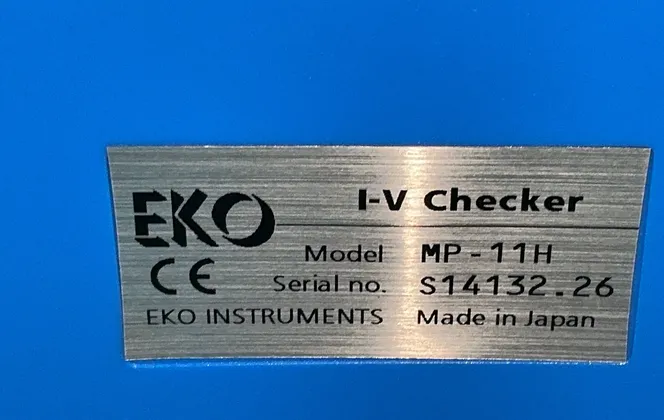 Eko #MP-11H, I-V Checker - Image 7
