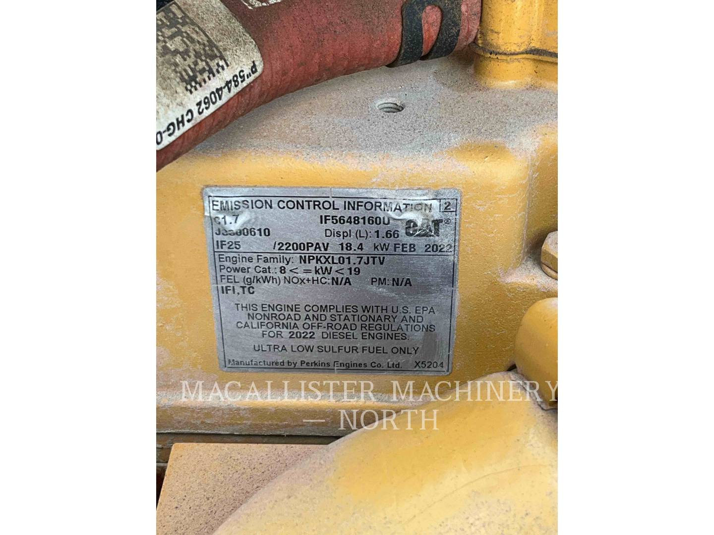 Caterpillar CB2.703GC, 826 hours, S/N: 64100327, 2022 - Image 8