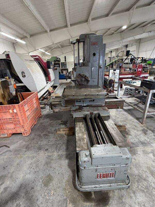 3" Ceruti #AL3, horizontal boring mill, 36" x 36" table, 6 RPM - Image 1