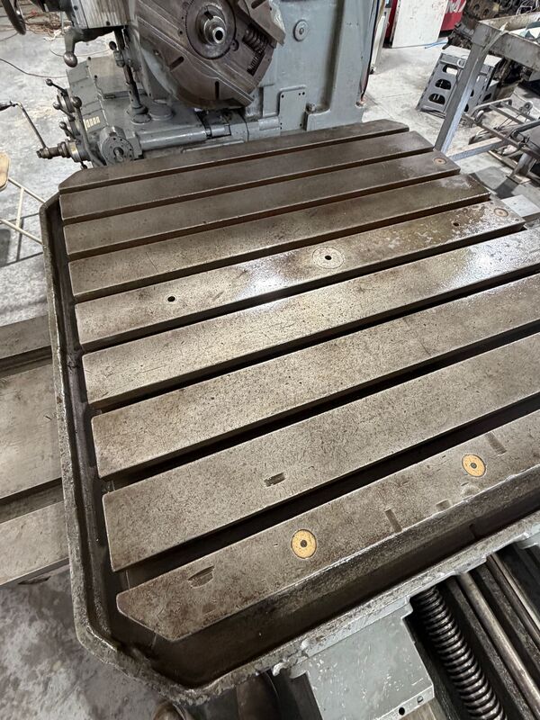 3" Ceruti #AL3, horizontal boring mill, 36" x 36" table, 6 RPM - Image 5