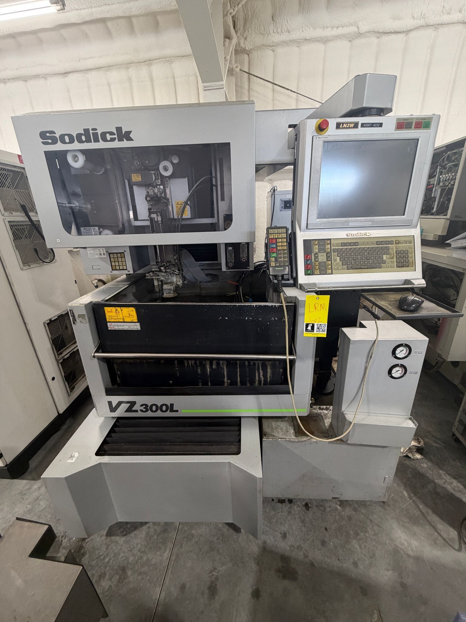 Sodick #VZ300L LN2W wire Electrical Discharge Machine, 85" L x 28" W x 71" H tank, 2015 - Image 1
