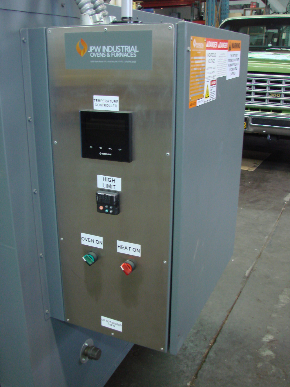 36" width x 36" H x 36" L JPW Design #ST333A1DTULEP480V9KWSR, cabinet oven, Horiz-Air, Prog. Control, 500°F - Image 4