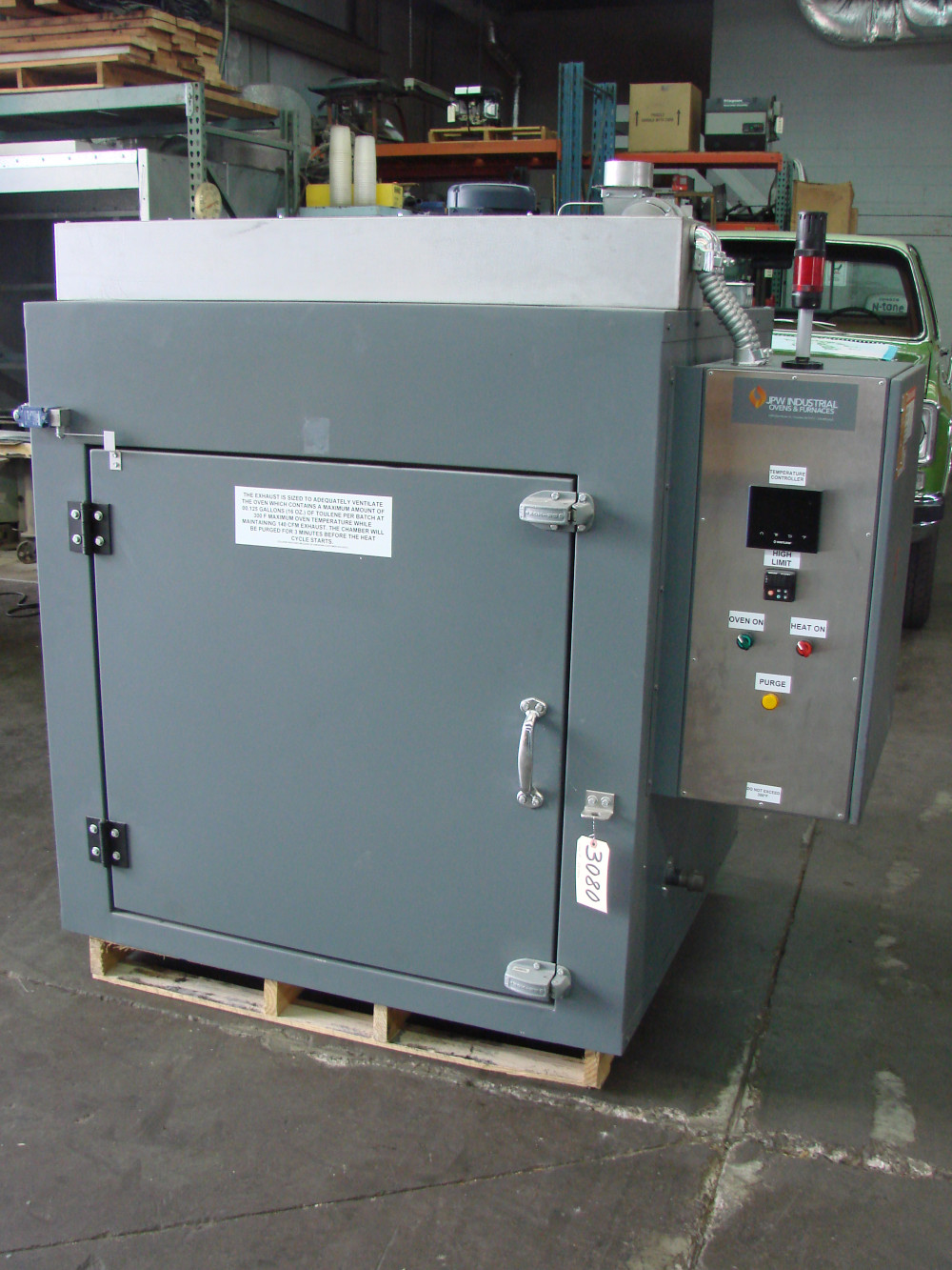 36" width x 36" H x 36" L JPW Design #ST333A1DTULP480V9KWSR, cabinet oven, Horiz-Air, Prog. Control, Class A - Image 1