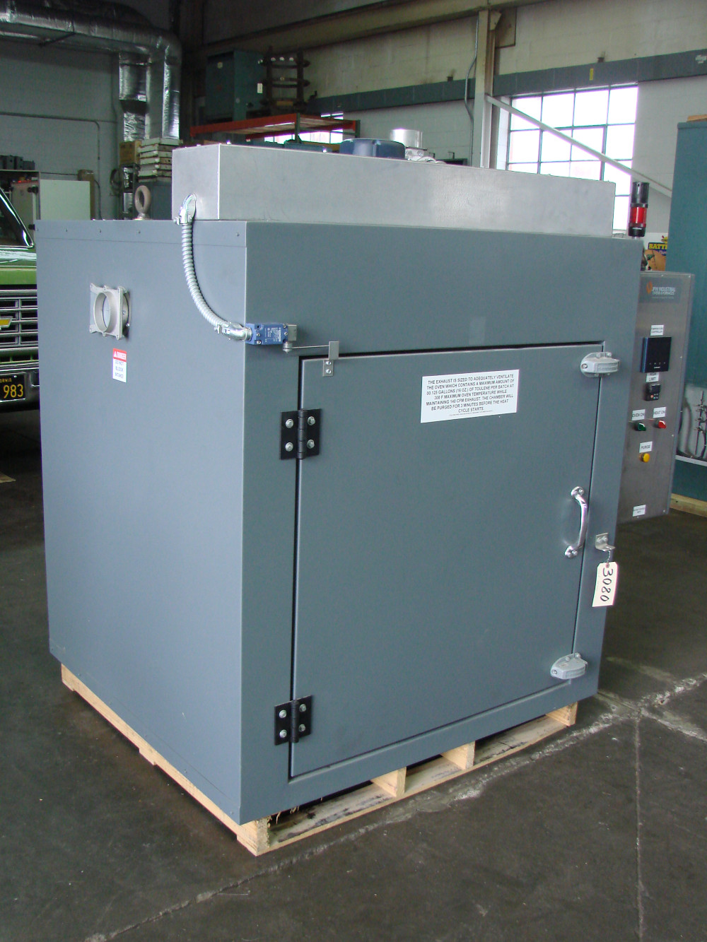 36" width x 36" H x 36" L JPW Design #ST333A1DTULP480V9KWSR, cabinet oven, Horiz-Air, Prog. Control, Class A - Image 2