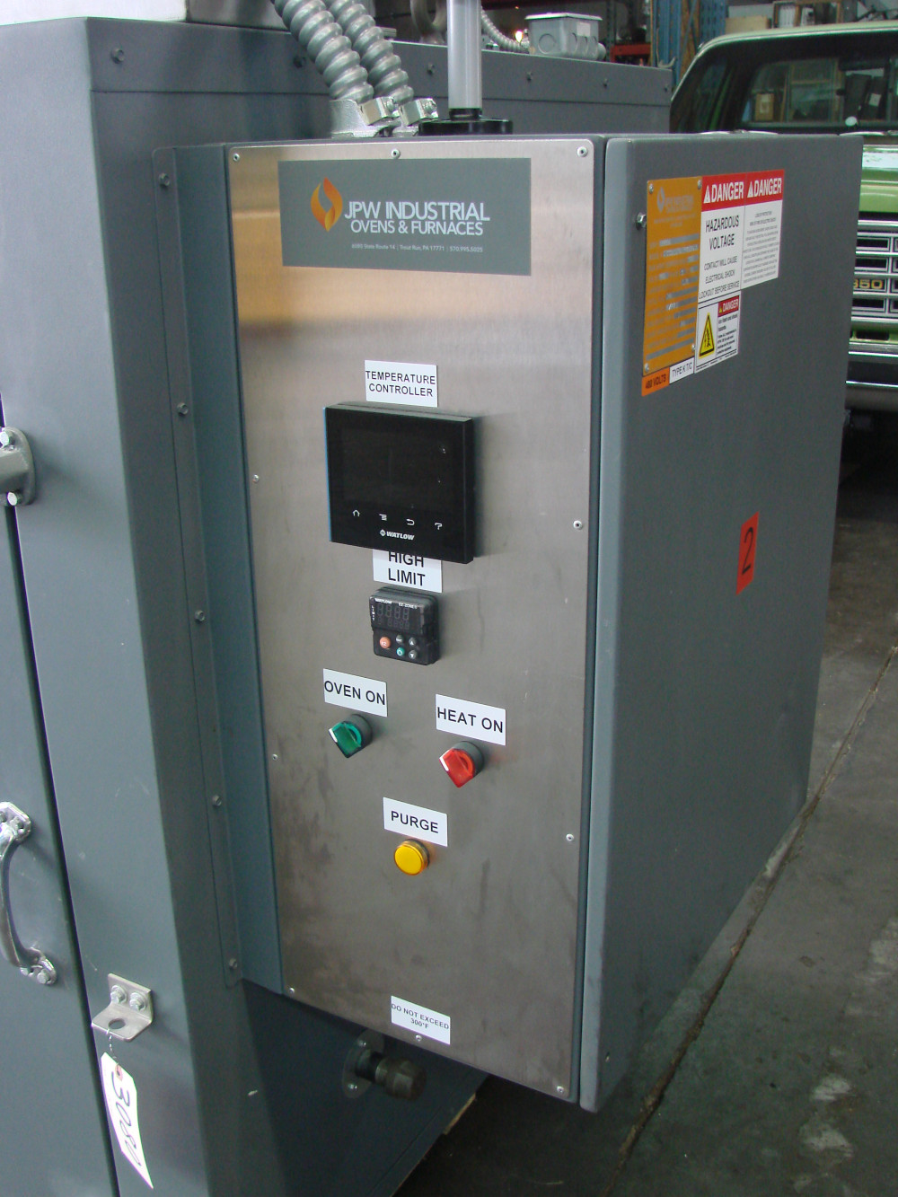 36" width x 36" H x 36" L JPW Design #ST333A1DTULP480V9KWSR, cabinet oven, Horiz-Air, Prog. Control, Class A - Image 4