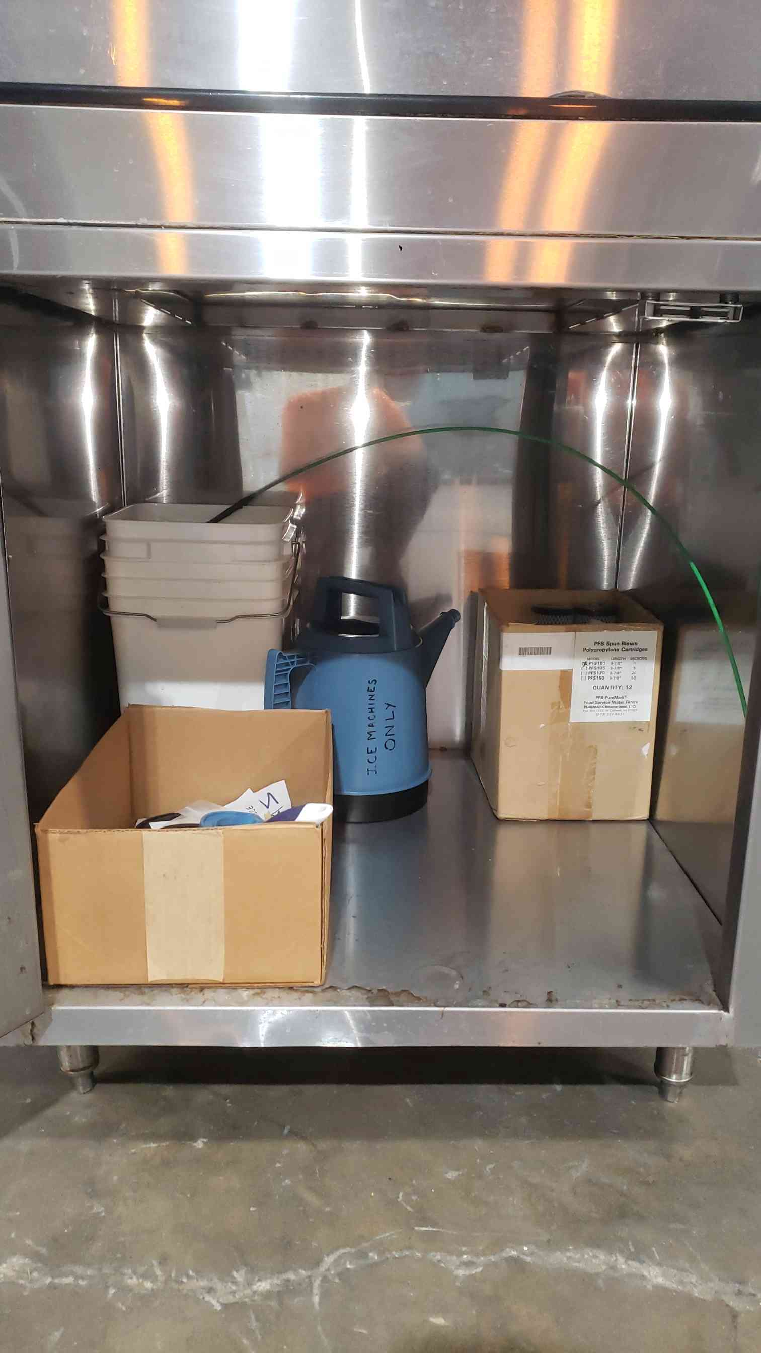 Hoshizaki #KML-600MWH, Crescent Cube Ice Maker & DM-180A Ice Dispenser Combo, 600 lb/24h - Image 3