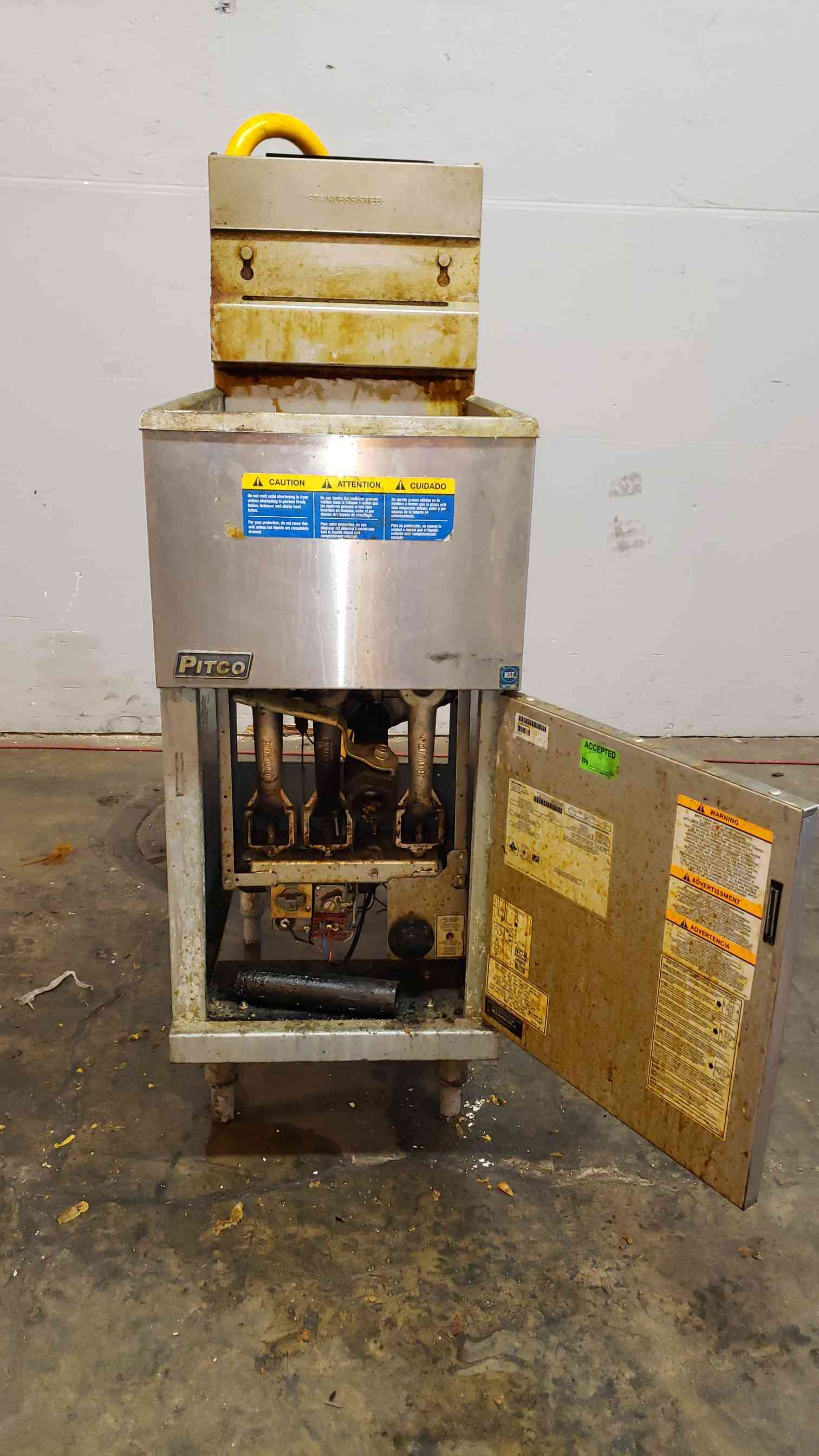 Pitco #35C, Stainless Steel Fryer - Image 3