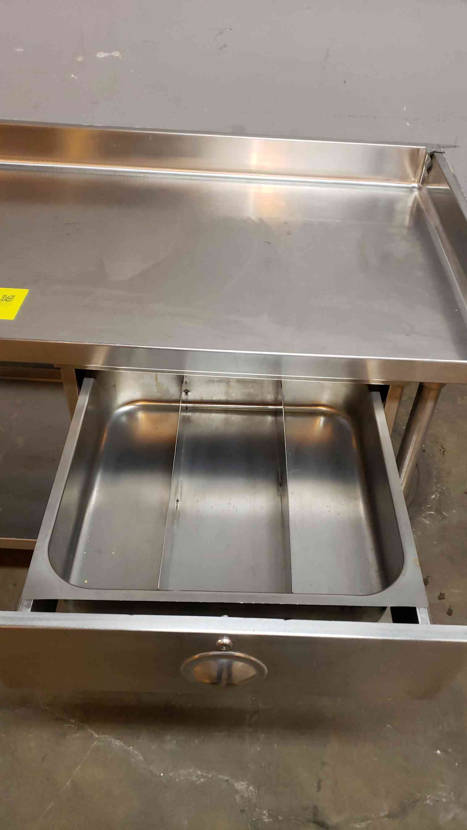 nsf standard 6' stainless steel cafeteria prep tab - Image 5