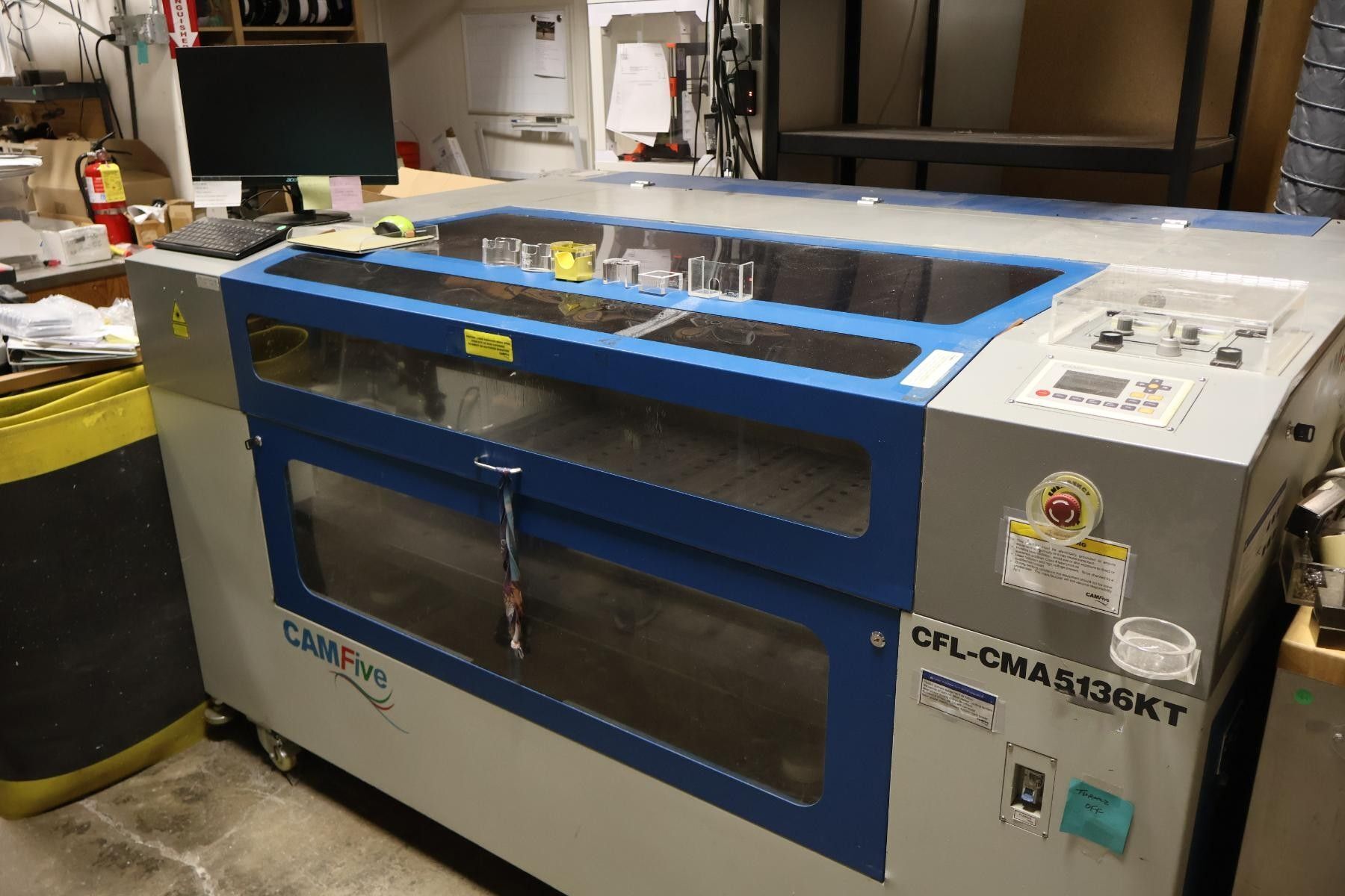Camfive #CFL-CMA51336KT, CO2 Laser Cutting & Engraving Machine, dual 100-watt, 50" X, 35" Y, 40.5" x 51" - Image 2