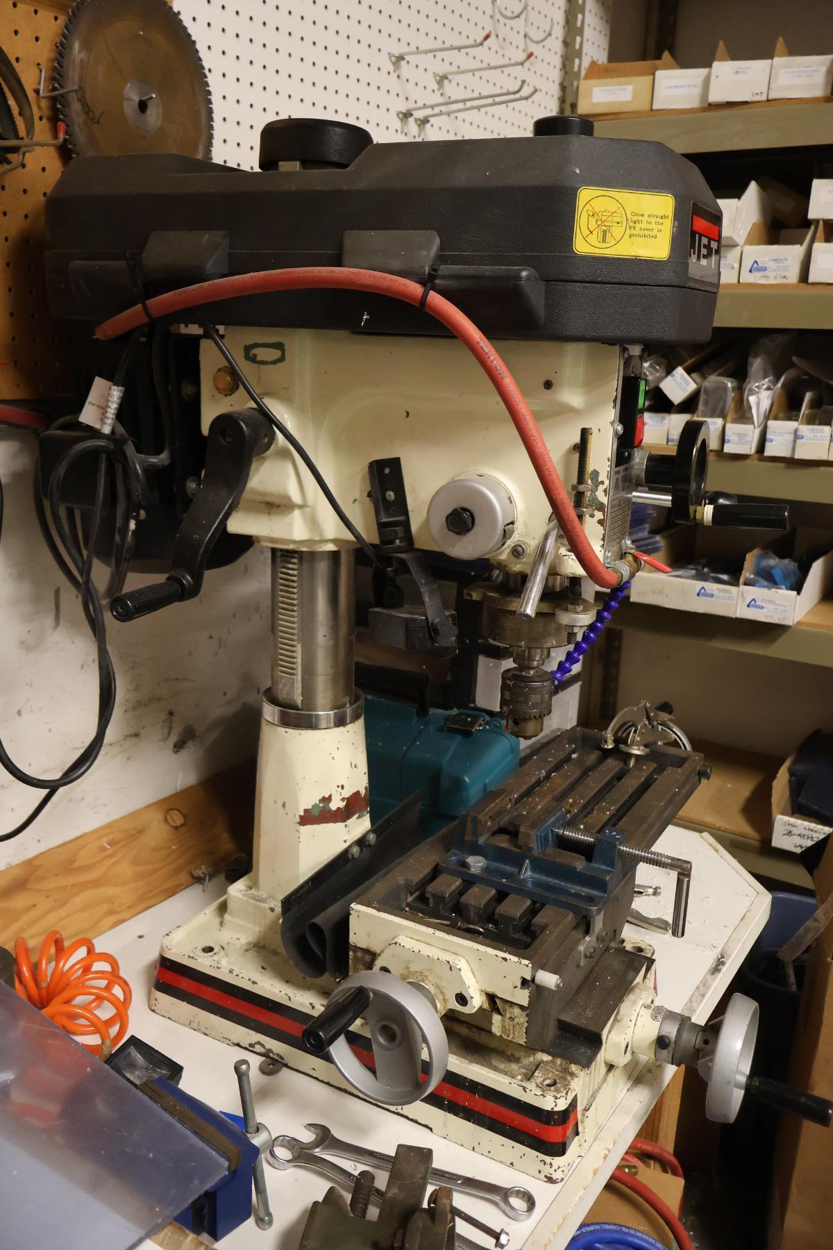 Jet #JMD-15, Mill/Drill Combination Machine, 14" X, 6" Y, 7.5" x 23" table, 14.5" swing, 2.5" face mill, 1" - Image 2