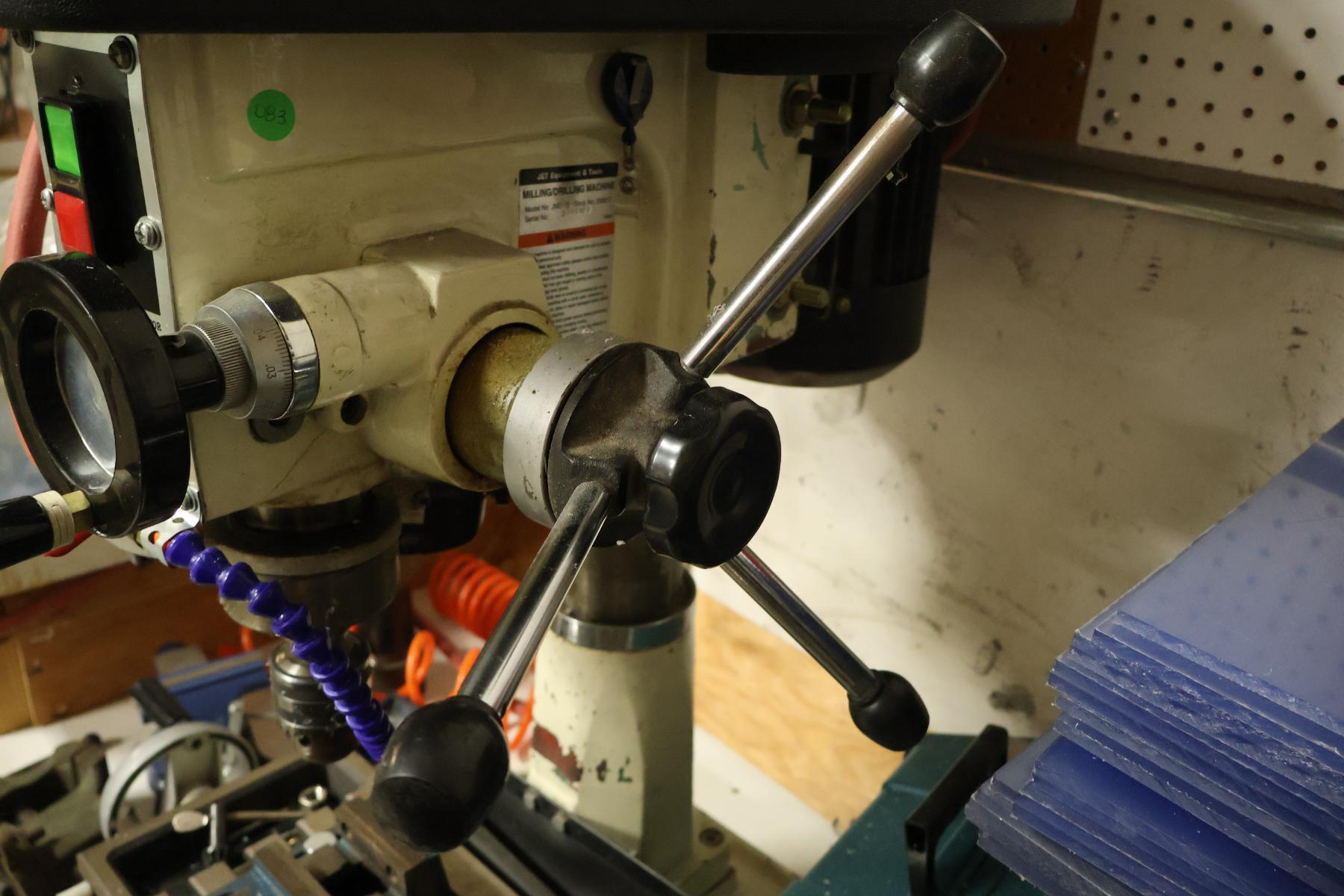 Jet #JMD-15, Mill/Drill Combination Machine, 14" X, 6" Y, 7.5" x 23" table, 14.5" swing, 2.5" face mill, 1" - Image 8
