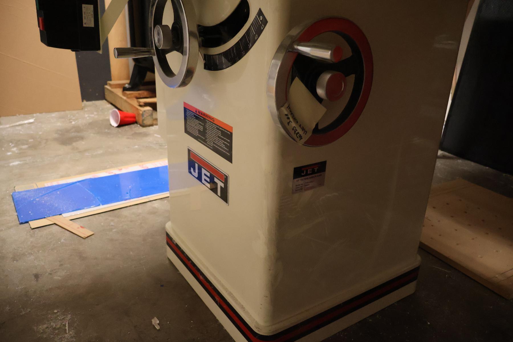 Jet #JTAS-10XL-1, Tilting Arbor Table Saw, 10" blade diameter, 27" x 40" table, 5/8" arbor diameter, 3" depth - Image 8
