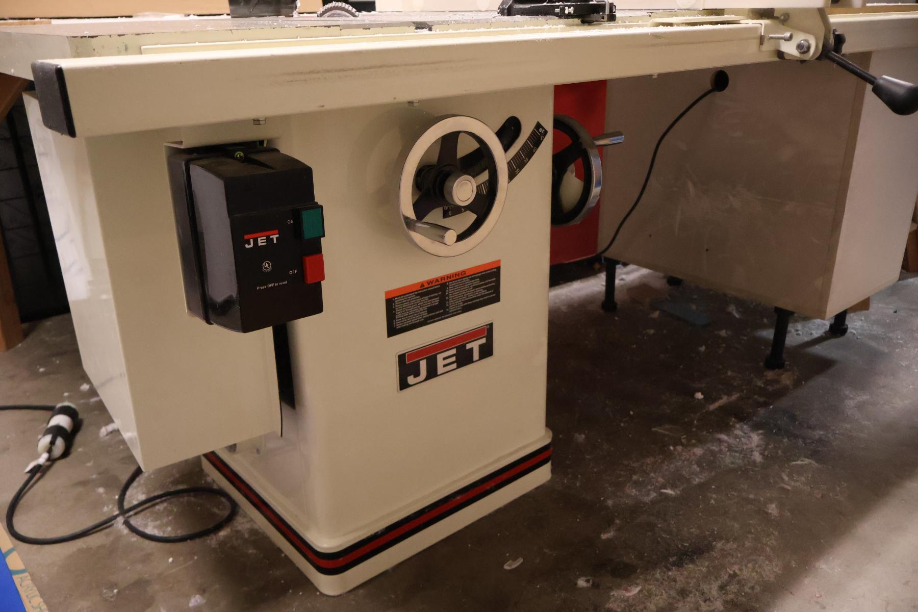 Jet #JTAS-10XL-1, Tilting Arbor Table Saw, 10" blade diameter, 27" x 40" table, 5/8" arbor diameter, 3" depth - Image 9
