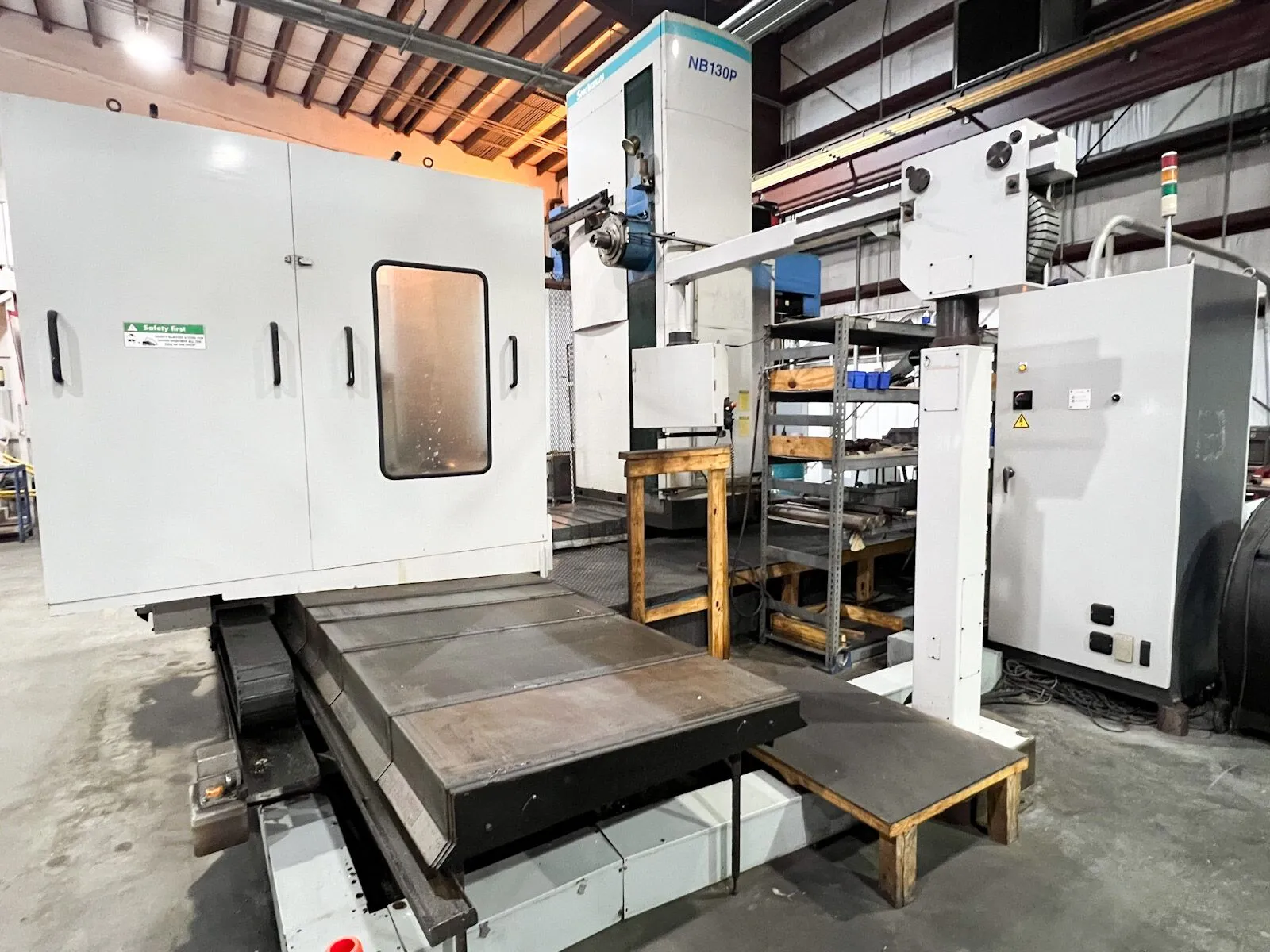 5.1" SNK Ikegai #NB130-PE3.5, CNC Horizontal Boring Mill, 137.8" X, 98.4" Y, 63" Z, 86" x 63" table, 2500 - Image 2