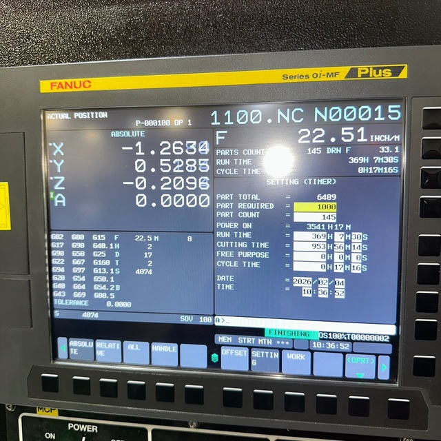 Smart Machine Tool #SV-2, 4-Axis CNC Vertical Machining Center, 31.4" X, 19.6" Y, 19.6" Z, 39.2" x 19.6" - Image 10