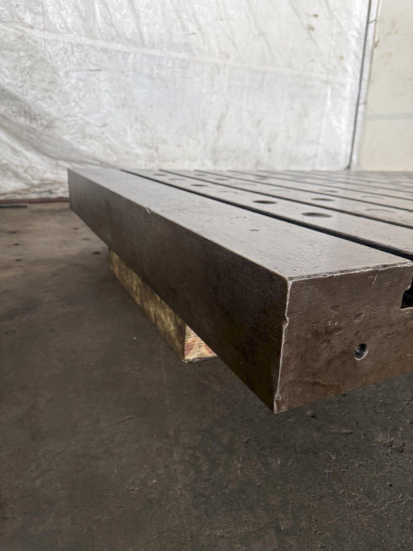 74" L x 50" width x 6" H, T-slot Bolster Plate, (11) t-slots, 6" centers, 6" thickness - Image 5