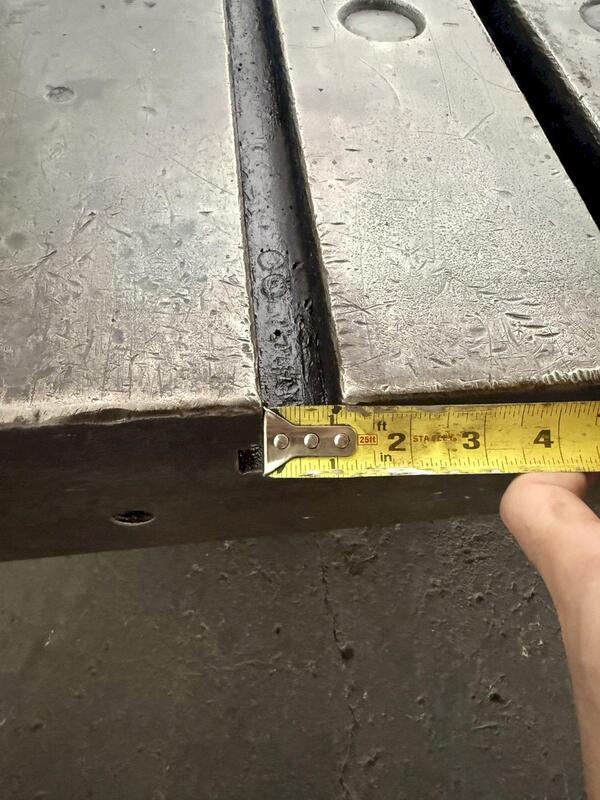 74" L x 50" width x 6" H, T-slot Bolster Plate, (11) t-slots, 6" centers, 6" thickness - Image 10