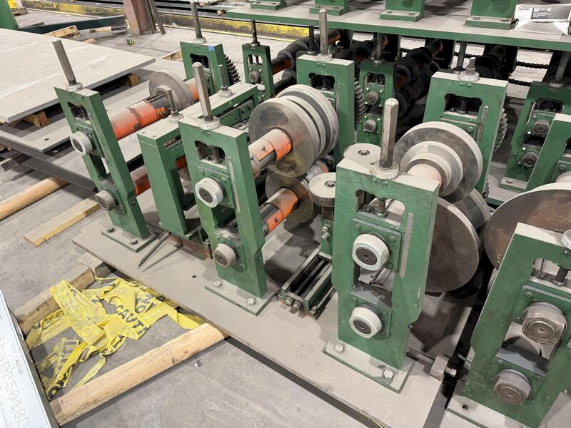 12 Stand, Bradbury, C & Z Purlin Rollforming Line, 3.5" arbor diameter, 26" roll space, 30" horizontal - Image 7