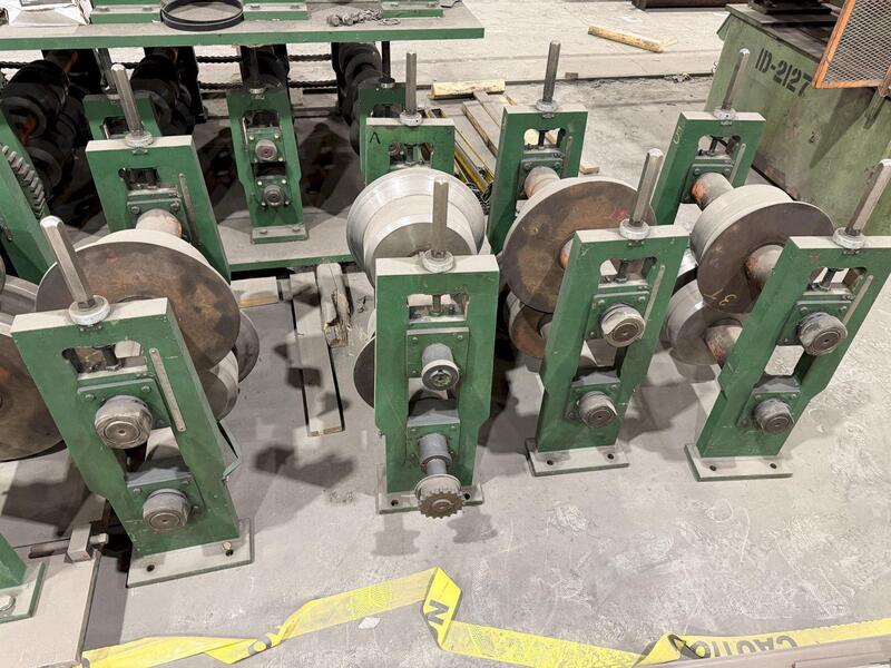 12 Stand, Bradbury, C & Z Purlin Rollforming Line, 3.5" arbor diameter, 26" roll space, 30" horizontal - Image 8