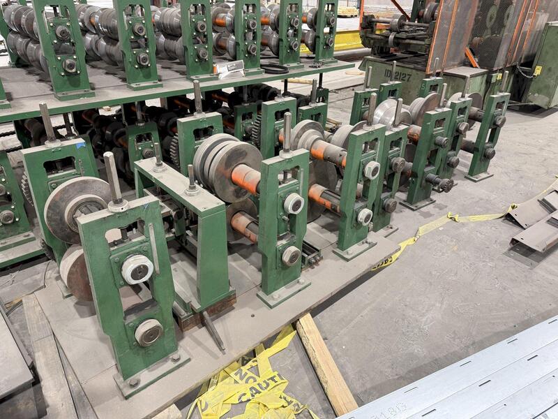 12 Stand, Bradbury, C & Z Purlin Rollforming Line, 3.5" arbor diameter, 26" roll space, 30" horizontal - Image 9