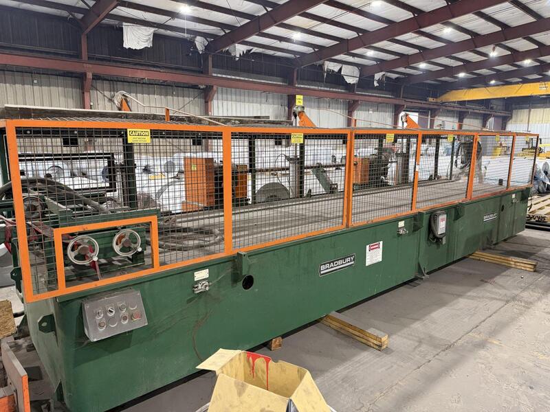 14 Stand, Bradbury #320, Rollformer, 3" arbor diameter, 44" roll space, 18" horizontal centers, 80-200 FPM - Image 6