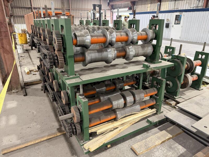 14 Stand, Bradbury #320, Rollformer, 3" arbor diameter, 44" roll space, 18" horizontal centers, 80-200 FPM - Image 8