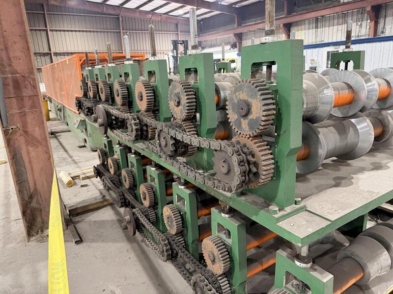 14 Stand, Bradbury #320, Rollformer, 3" arbor diameter, 44" roll space, 18" horizontal centers, 80-200 FPM - Image 9