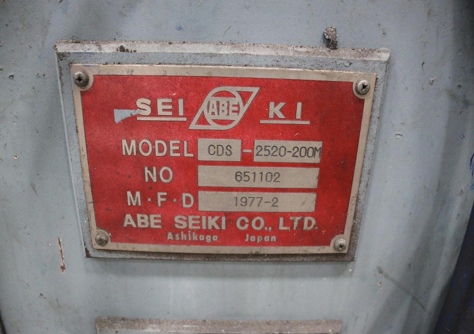 200 Ton, Abeseiki #CDS-2520-200M, Hydraulic Die Spotting Press, 98" x 78" bolster, 79" x 98" top plate, 86" - Image 6