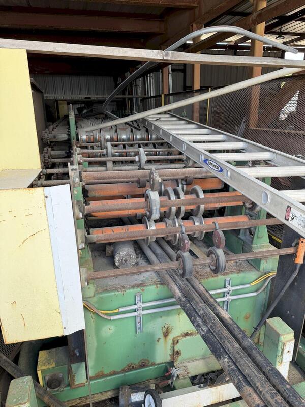 16/20 Stand, ASC #4-46-20/16-L, Rollformer, 4" arbor diameter, 46" roll diameter - Image 1