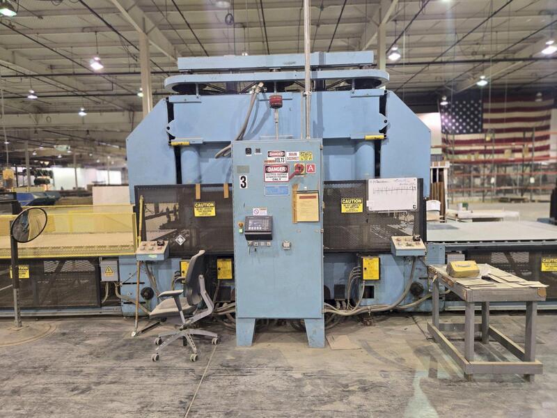 500 Ton, Bruno #FH500, Die Cutting Press, 112" x 70" bed, 10 stroke, 13" open height, 2 SPM, 480 V. - Image 3