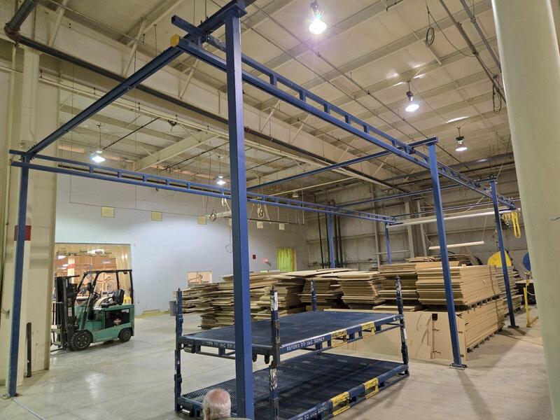 .5 Ton, Gorbel, Workstation Crane, 50.5' runway length x 19' bridge span, Vacumaster attachment - Image 2
