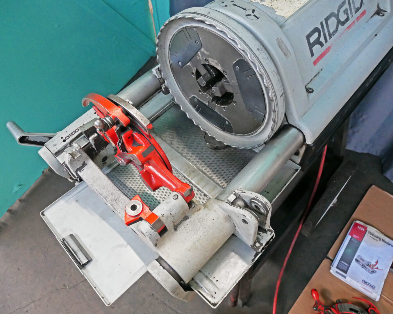 1/4" -6" Ridgid #1224, Pipe Threader, 1.5 HP, die heads - Image 7