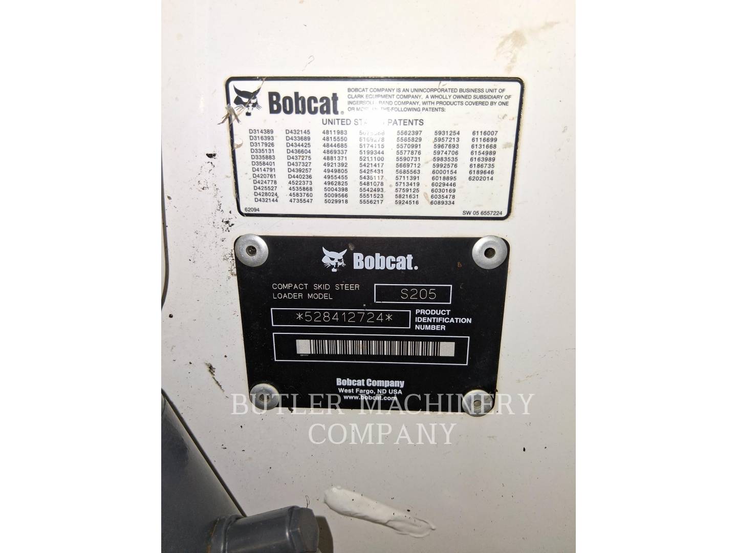 Bobcat S205, Skid Steer Loader, 3412 hours, S/N: 528412724, 2005 - Image 6