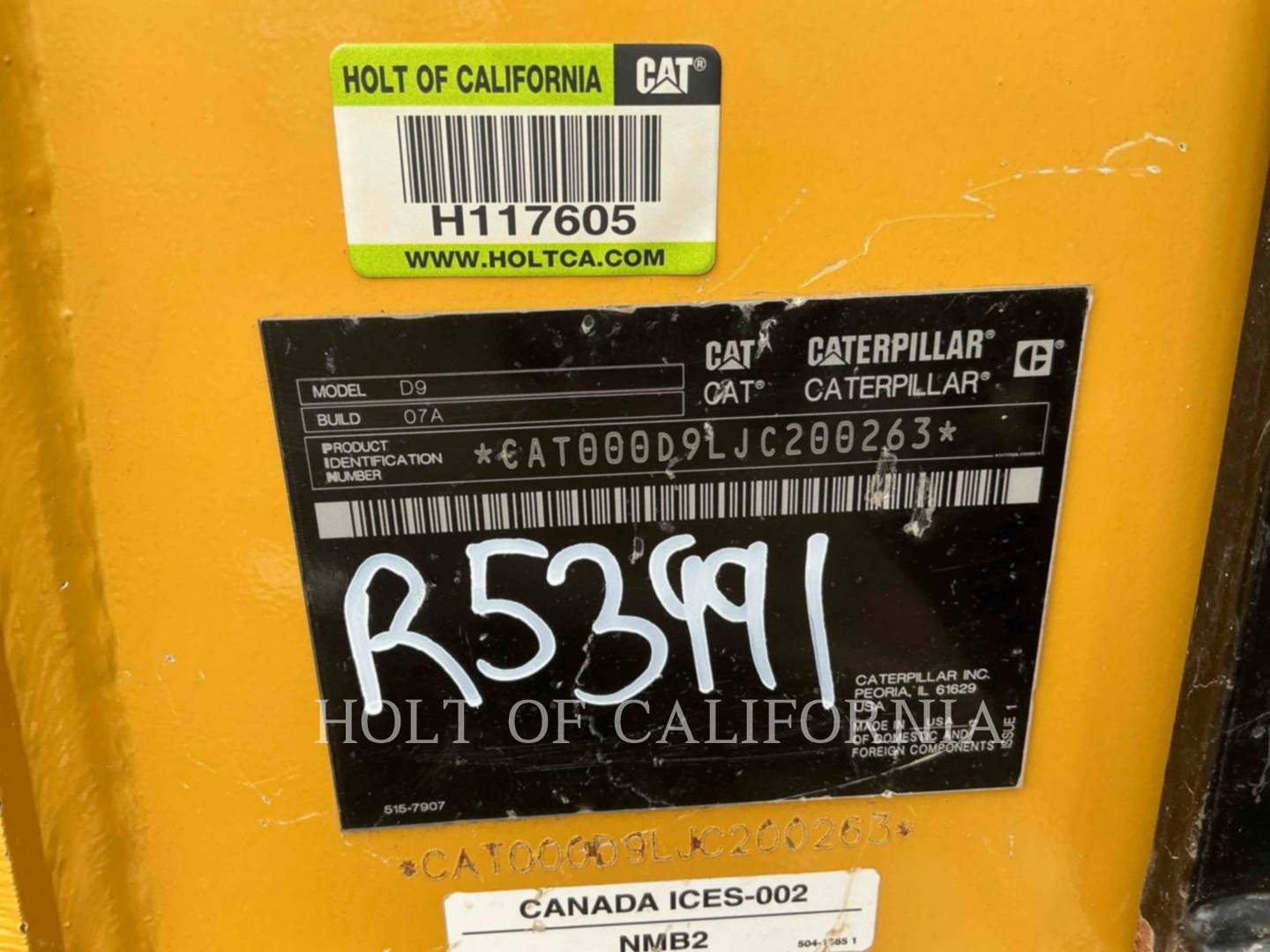 Caterpillar D9-07, 2889 hours, S/N: JC200263, 2022 - Image 6