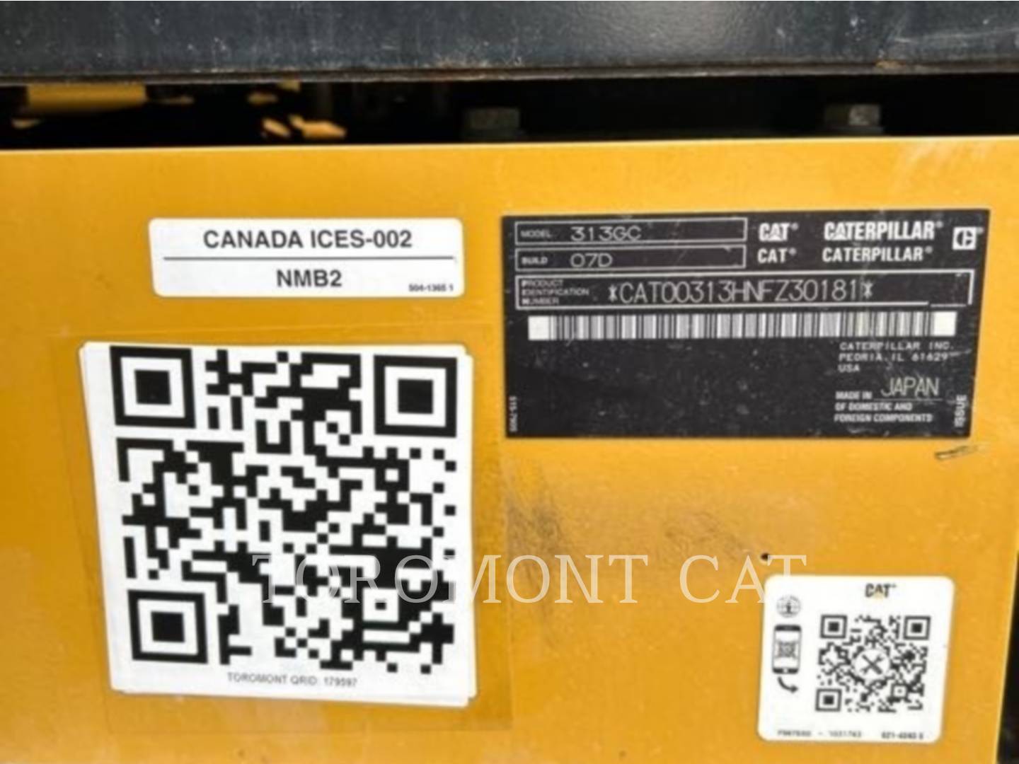 Caterpillar 313-07GC, 302 hours, S/N: NFZ30181, 2023 - Image 6