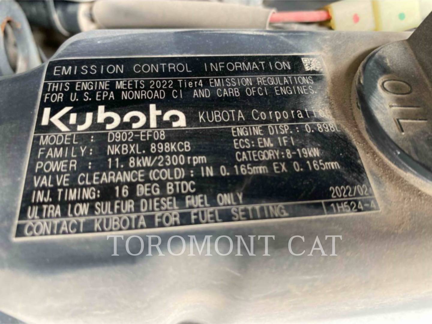 Kubota Tractor Corporation KX018-4, Mini Excavator, 965 hours, S/N: 46909, 2022 - Image 8